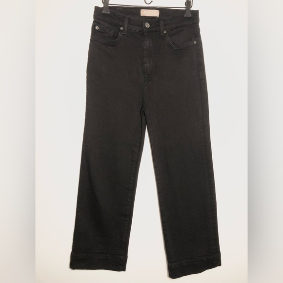 7 For All Mankind Luxe Vintage Black Jeans - Size 28 - Picture 1 of 9